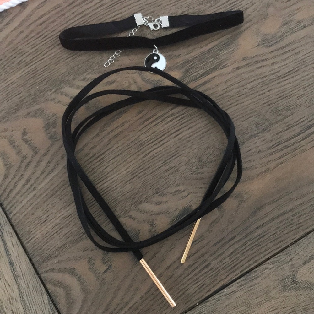 Two black Chokers 💎Never worn💎